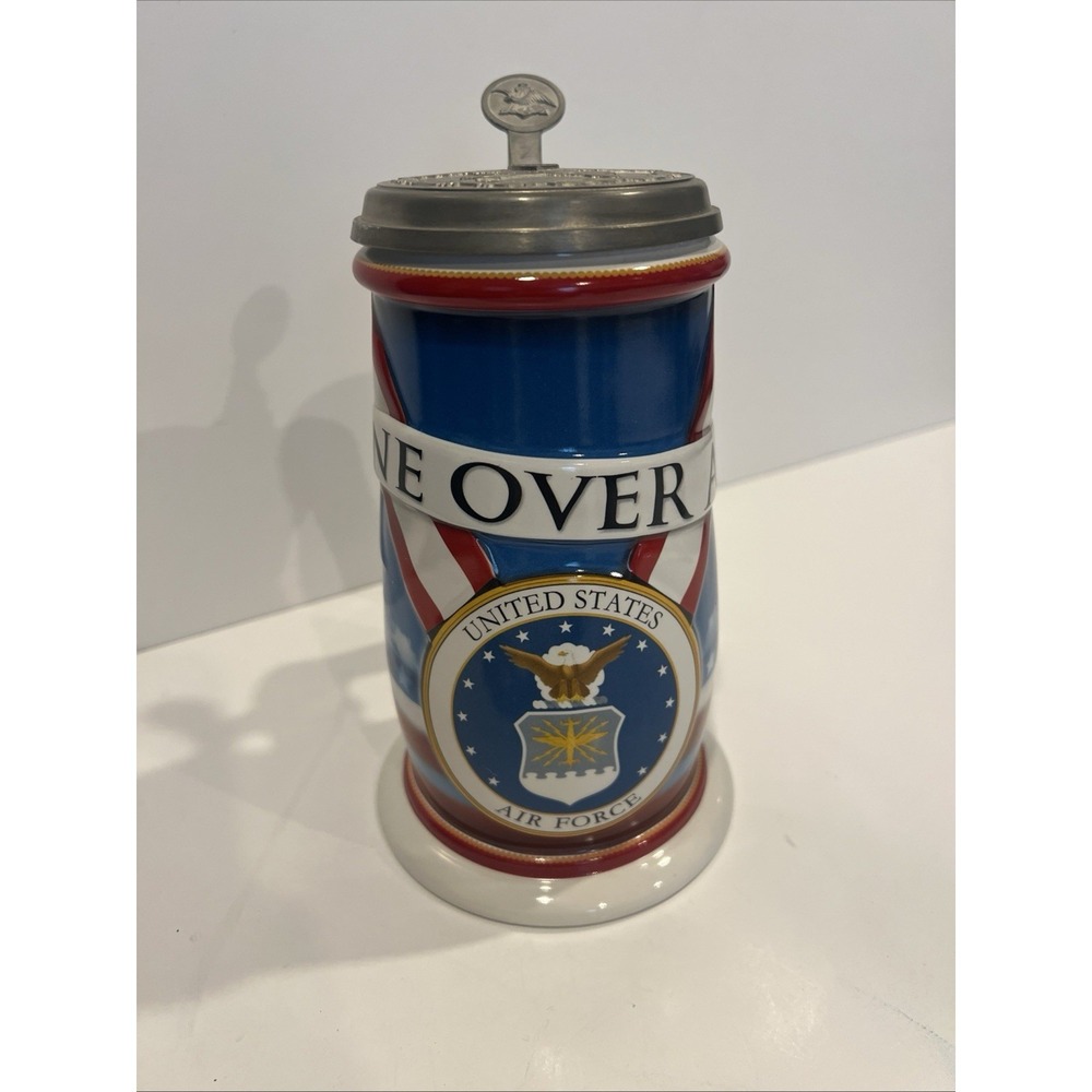 2006 Anheuser Busch Is Air Force Beer‎ Stein Cs664 Pewter Lid #1800